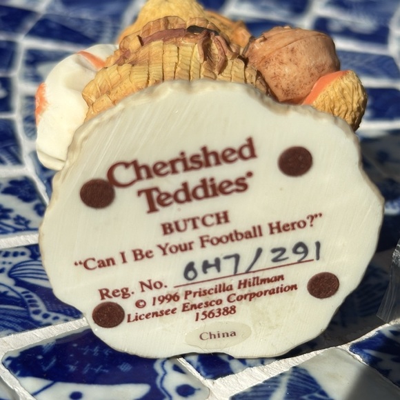 Cherished Teddies Butch “Can I be your football hero?” - Picture 5 of 5